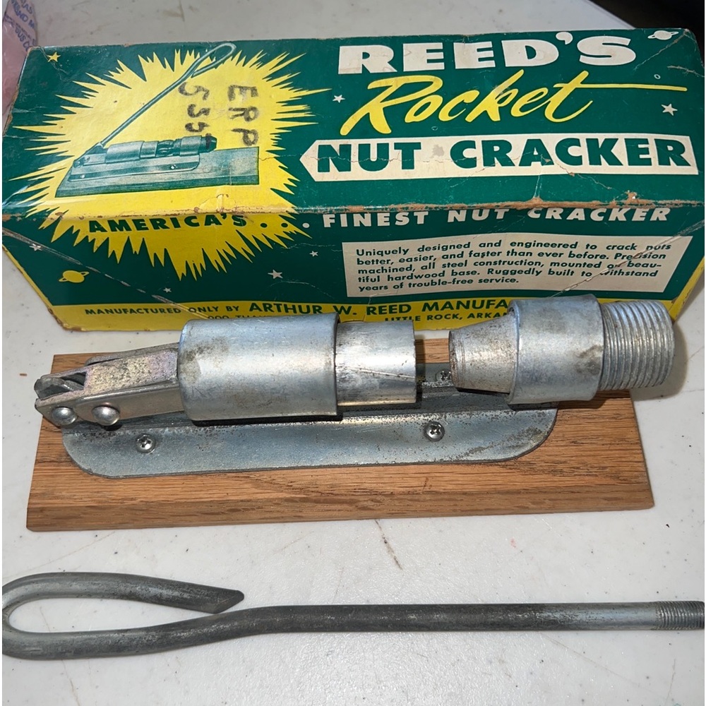 Vintage Reed's Rocket Nut Cracker with original box Model R-300